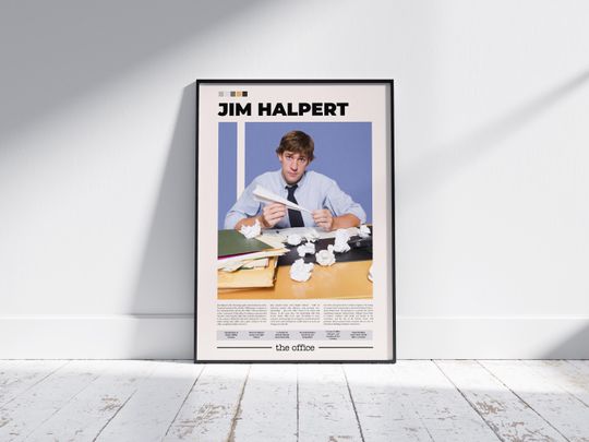Discover Jim Halpert Poster | The Office Poster | John Krasinski | Character Poster | Movie Poster