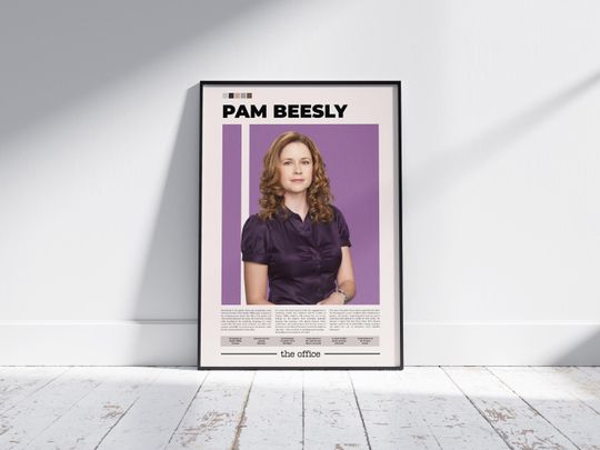 Discover Pam Beesly Poster | The Office Poster | Jenna Fischer | Character Poster | Movie Poster