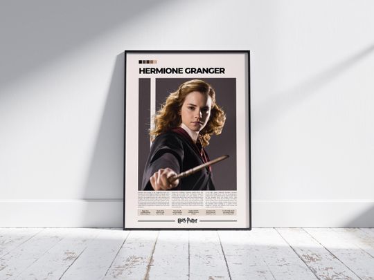 Hermione Granger Poster Harry Potter Emma Watson Vertical Movie Poster