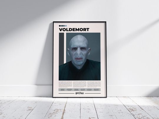 Voldemort Poster Harry Potter Ralph Fiennes Character Movie Poster