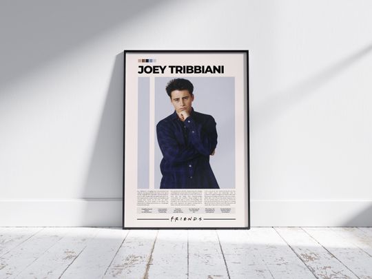 Discover Joey Tribbiani Poster Friends Poster Matt LeBlanc Character Poster Vertical Poster