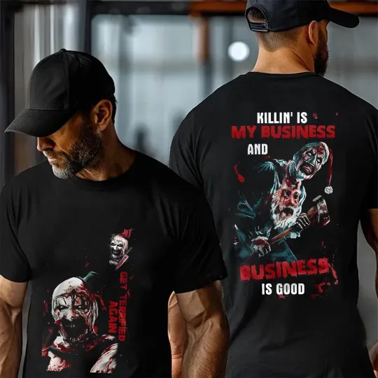 Discover Art The Clown Terrifier Gift For Halloween T-Shirt