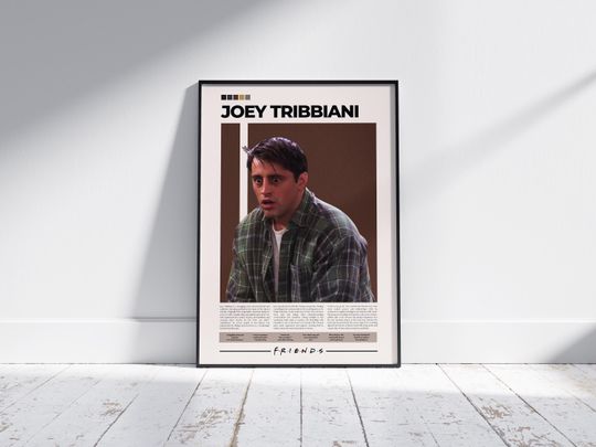 Discover Joey Tribbiani Poster Friends Matt LeBlanc Vertical Matte Poster