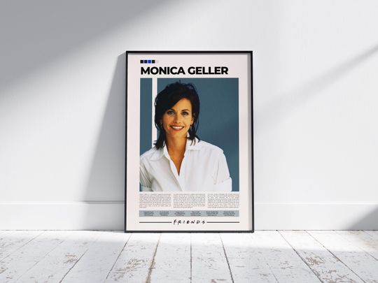Discover Monica Geller Poster | Friends | Courteney Cox | Vertical Movie Poster