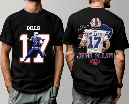 Discover MVP Josh Allen 17 Buffalo Bills football T-Shirt
