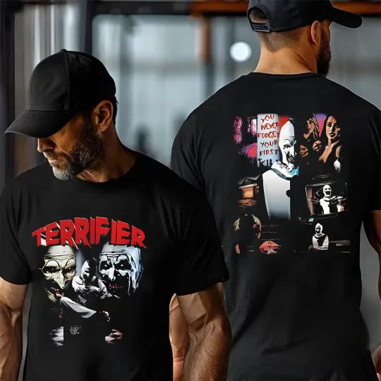 Terrifier Shirt, Art The Clown Horror Movie Halloween T-Shirt