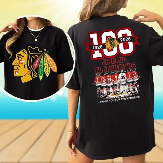 Discover Chicago Blackhawks 100th Anniversary Shirt