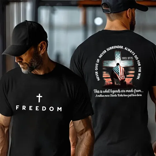 Freedom Charlie Kirk Shirt Christian Shirt, Christian Jesus T-Shirt