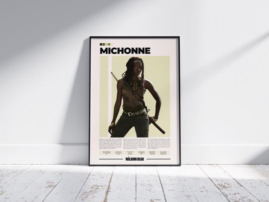 Discover Michonne Poster | The Walking D | Danai Gurira | Character Poster | TV Show Poster