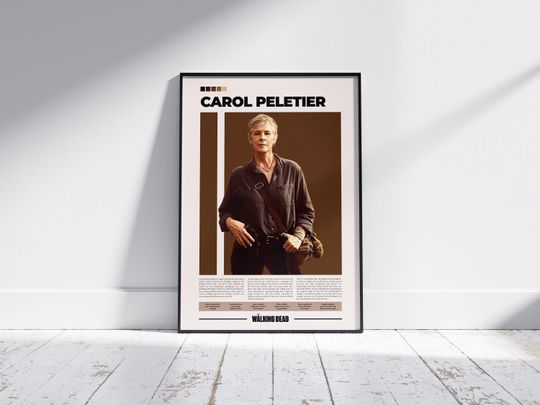 Carol Peletier Poster | The Walking D | Melissa McBride Character Poster | Vertical Premium Matte Poster