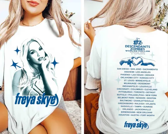 D.isne.y Freya Skye T-Shirt, Descendants Zombies Worlds Collide Tour, The Rise
