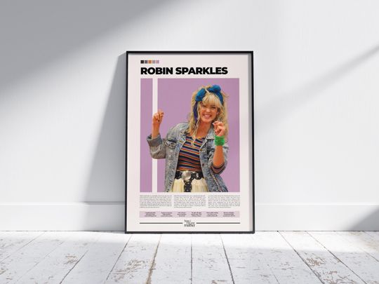 Robin Sparkles Poster | How I Met Your Mother | Cobie Smulders Character Poster | Premium Matte Vertical Poster