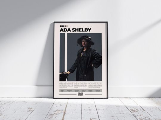 Ada Shelby Poster | Peaky Blinders | Sophie Rundle Character Poster | TV Show Vertical Poster
