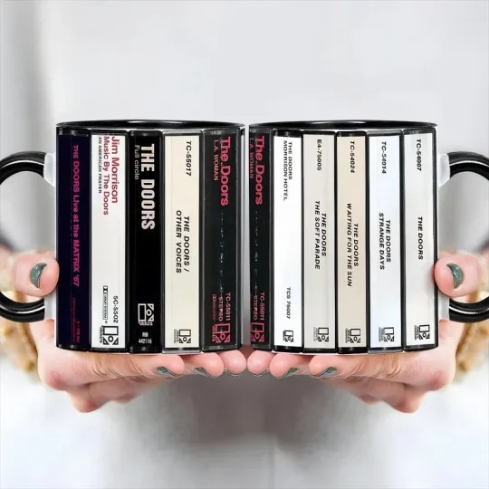 The Doors Albums Cassette Collection Retro Mug