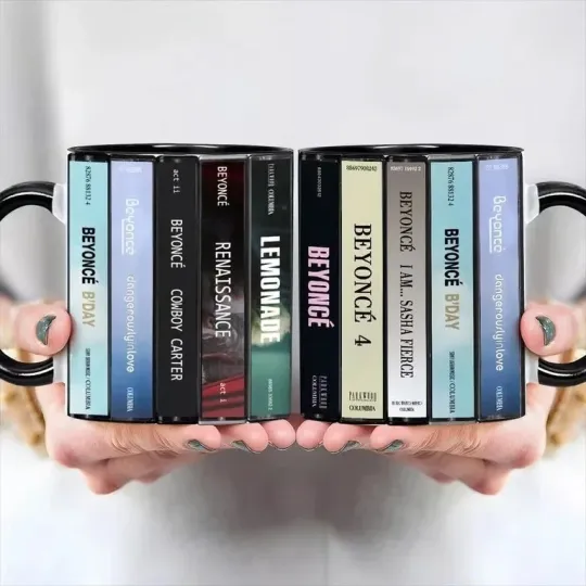 Discover Beyoncé Albums Cassette Collection Printed Mug