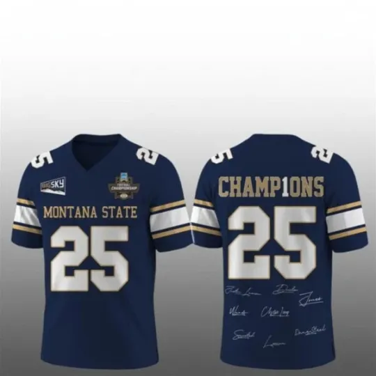 Discover Montana State 2025 Champions  Football Jersey