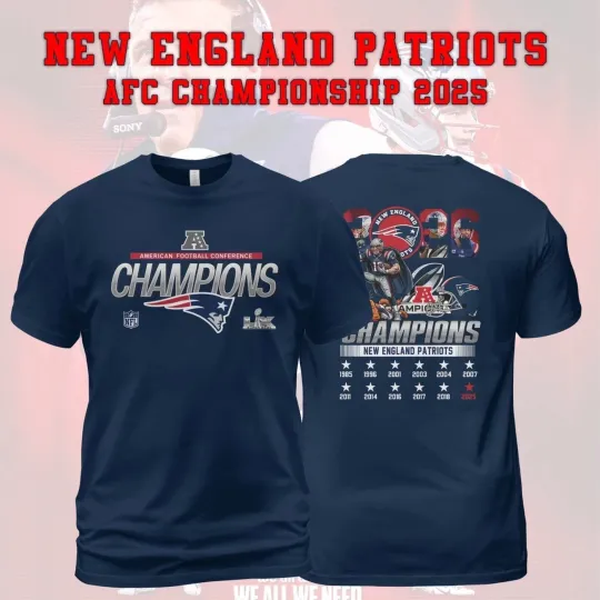 Discover New England Patriots 2025 AFC Conference Championship Shirt