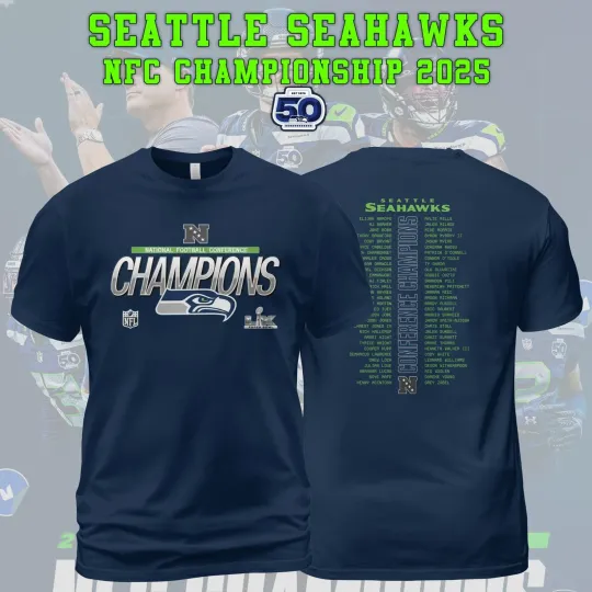 Discover Seattle Seahawks 2025 NFC Championship Shirt