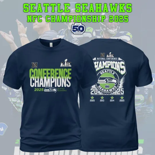 Discover Seattle Seahawks 2025 NFC Conference Championship Shirt