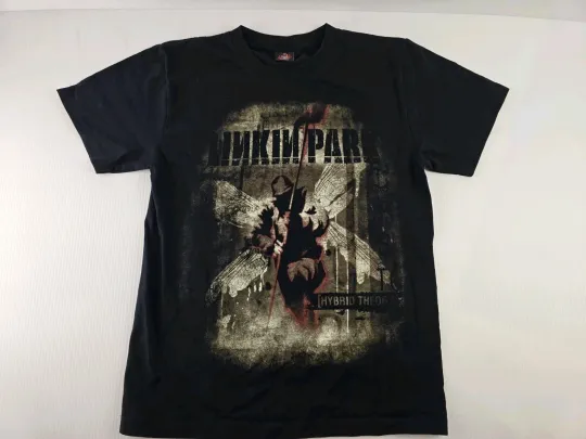Linkin Park Hybrid Theory T-shirt Adult Black Rock Band Tee