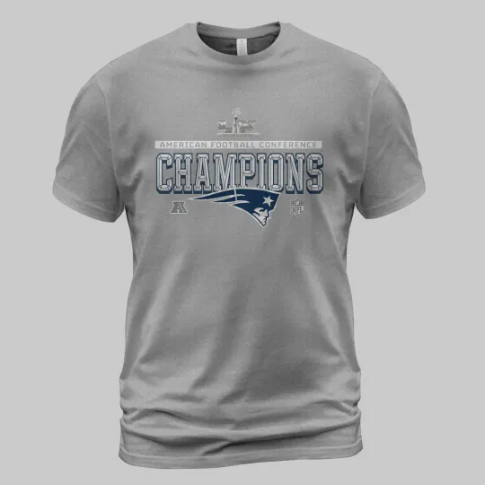 Discover New England Patriots 2025 AFC Champions TShirt, Size S to 5XL