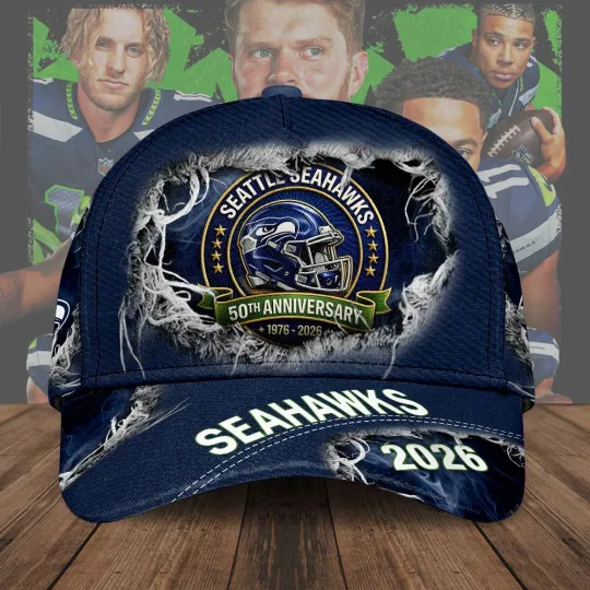 Seahawks 50th Anniversary Classic Cap