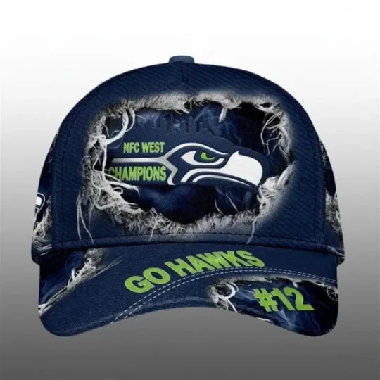 Discover West Champions Go Hawks 12 Cap