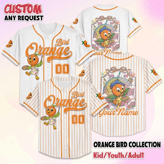 Discover Personalize Orange Bird Epcot International Festival of the Arts 2026 Baseball Jersey, Orange Bird Jersey Shirt, Birthday Gift