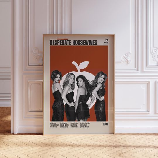 Desperate Housewives, Retro Movie Print, Midcentury Modern, Retro TV Poster