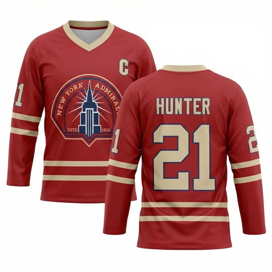 Discover Custom Hunter 21 Ice Hockey Jersey, Heated Rivalry Inspired Hockey Shirt, Personalized Name Number Jersey, Hockey Romance Fan Gift