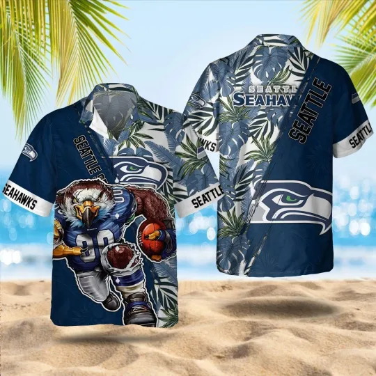 Discover Seattle Football Seahawkss Team Hawaiian Shirt Adult