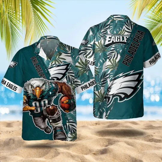 Discover Philadelphia Football Eagless Team Hawaiian Shirt