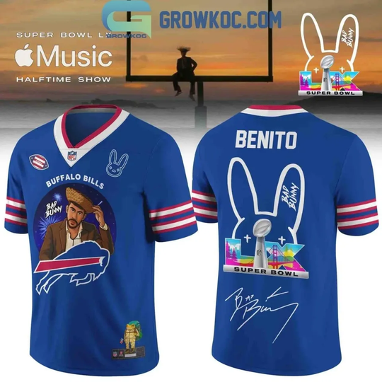 Buffalo x Bad Bunny Benito Super Bowl LX 2026 V-neck Jersey AB106