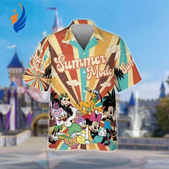 Discover Hawaiian Mickey Mouse Vacation Shirt, Disney Character Summer Aloha Shirt for Men and Women