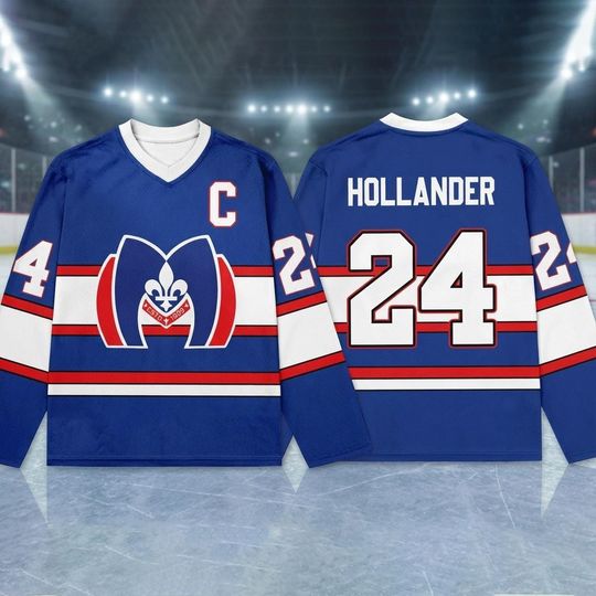 Discover Custom Name Hollander 24 Hockey Jersey, Hockey Fan Lover Gift, Hockey Team Outfit, LGBT Romance Hockey Shirt