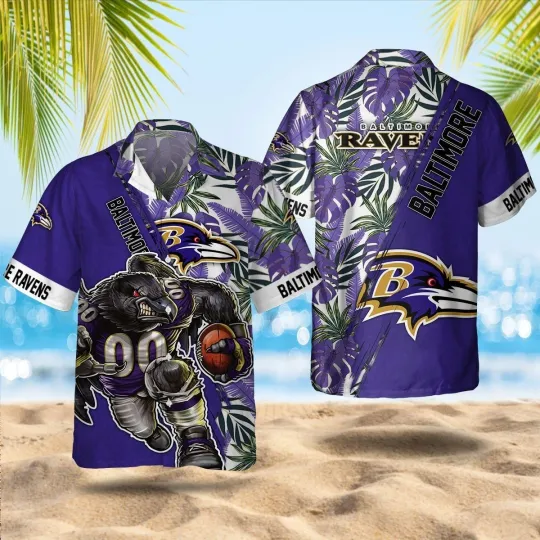 Discover Baltimore Football Ravenss Team Hawaiian Shirt