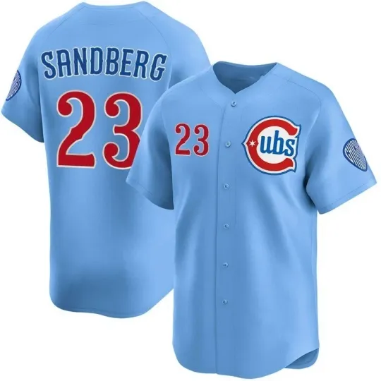 Discover #23 Ryne Sandberg Baseball Jersey All size S to 5XL Blue BB500