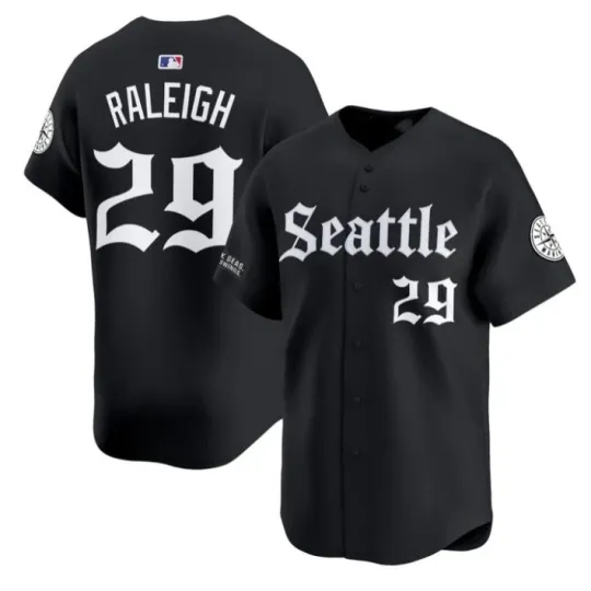Discover Cal Raleigh Jersey #29 Baseball Jersey Black Shirt S-5XL AB60