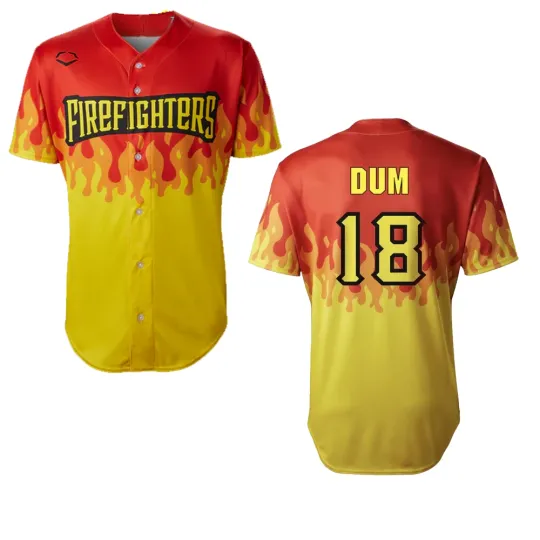 Discover Firefighter DUM #18 Baseball Jersey Shirt All Size Gift Fan AB53