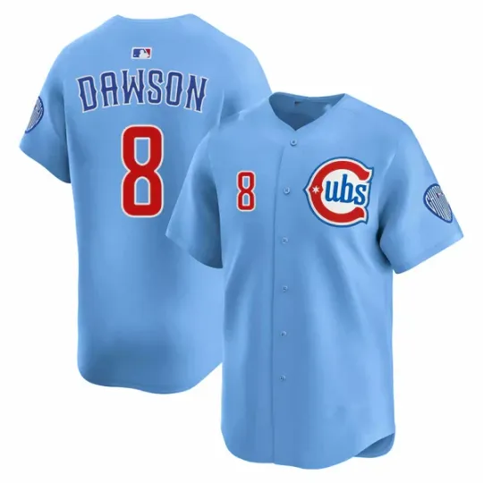 Discover Collection #8 Andre Dawson Blues Jersey Baseball All Size S-4XL AB102