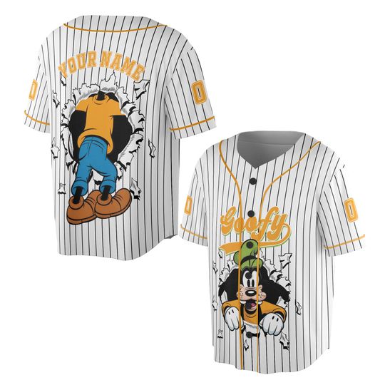 Discover Custom Goofy Baseball Jersey, Disney Jersey for Fans