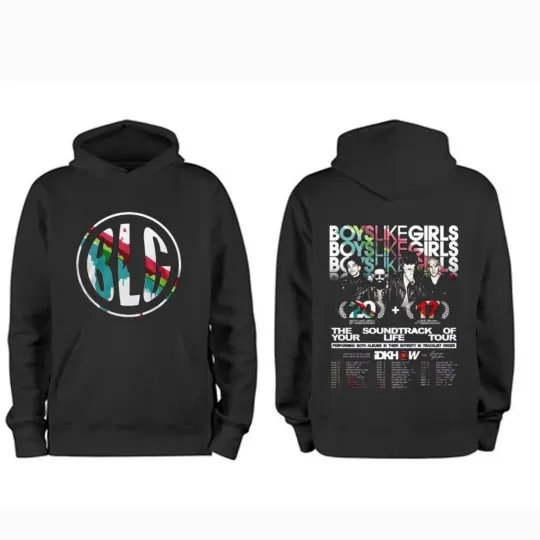 Discover Boys Like Girls The Soundtrack of Your Life 2026 Tour Unisex Hoodie