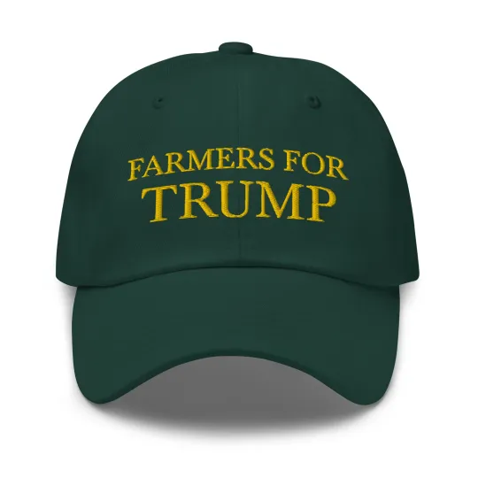 Discover Farmers for Trump Embroidered Baseball Cap