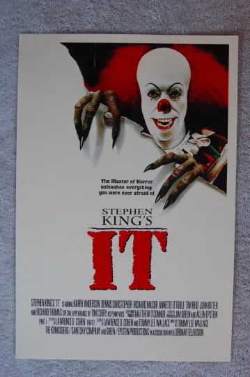 Discover IT Lobby Card Movie Poster Featuring Tim Curry
