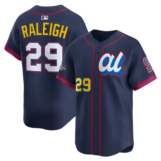 Cal Raleigh All Star Navy Baseball Jersey Shirt All Size S to 5XL BB763