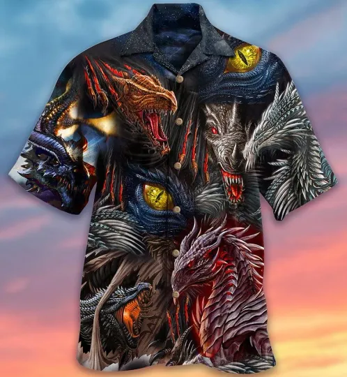 Discover Dragon Hawaiian Shirt For Summer Dragon Amazing Love Life So Cool Hawaiian Shirt