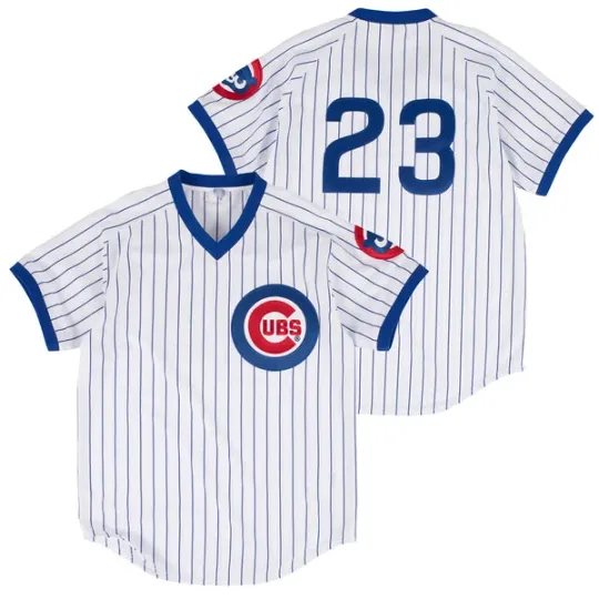 #23 Ryne Sandberg V neck Jersey All size S to 5XL White