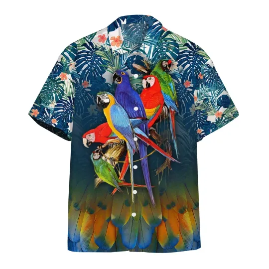 Discover 3D Parrot Tropical Hawaii Shirt