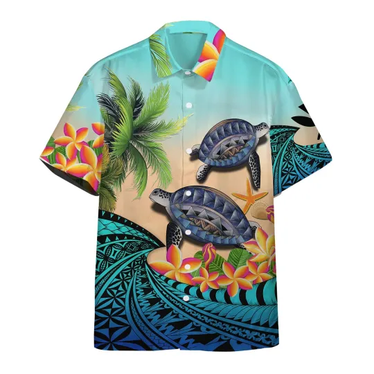 Discover 3D Turtle Coconut Hawaii Shirt