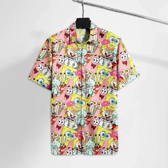 Discover Squarepants Sponge And Friends Hawaiian Shirt